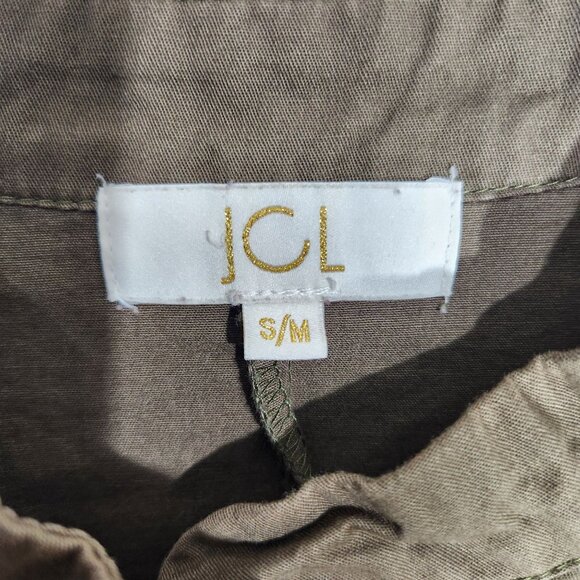 JCL Olive Green Embroidered Jacket S/M Boho Embroidery - Picture 2 of 16